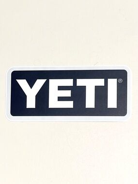 5 for $25! YETI Logo Sticker in Black and White!